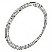 Load image into Gallery viewer, Italian Sterling Silver Five Stacking Diamond Cut Bangle