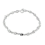 Sterling Silver Small Elephants Bracelet