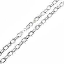 Load image into Gallery viewer, Sterling Silver Cable Forzatina 5.5MM Link Chain and Bracelet