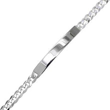 Load image into Gallery viewer, Sterling Silver Fla Curb 120-5MM ID Bracelet, Width 6.4mm