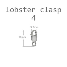 Load image into Gallery viewer, Sterling Silver Jewelry Supply Lobster Clasp W. Open Jump Ring (pack of 5)