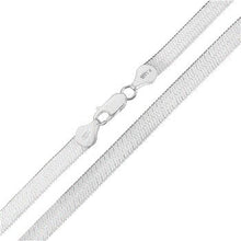 Load image into Gallery viewer, Italian Sterling Silver Flexible Magic Herringbone Chain And Bracelet