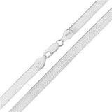 Italian Sterling Silver Flexible Magic Herringbone Chain And Bracelet