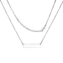 Load image into Gallery viewer, Sterling Silver ID Bar NecklaceAnd Length 17 inch plus 2  Extension