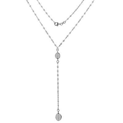 Sterling Silver Italian Confetti Y Necklace