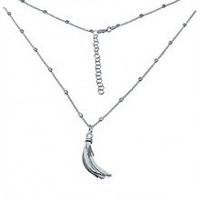 Load image into Gallery viewer, Sterling Silver Italian Fancy Rolo Bead Necklace