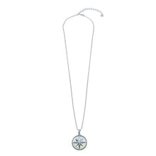 Load image into Gallery viewer, Sterling Silver Northern Star CZ Mother of Pearl Pendant