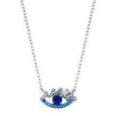 Sterling Silver Rose Gold Plated Mom Heart CZ Pendant