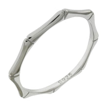 Load image into Gallery viewer, Sterling Silver Bamboo Rhodium Toe Ring