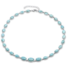 Load image into Gallery viewer, Sterling Silver Natural Larimar Necklace