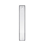 Sterling Silver High Polished Engravable Drop Bar Charm Pendant