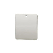 Load image into Gallery viewer, Sterling Silver High Polished Engravable Rectangle Tag Charm Pendant