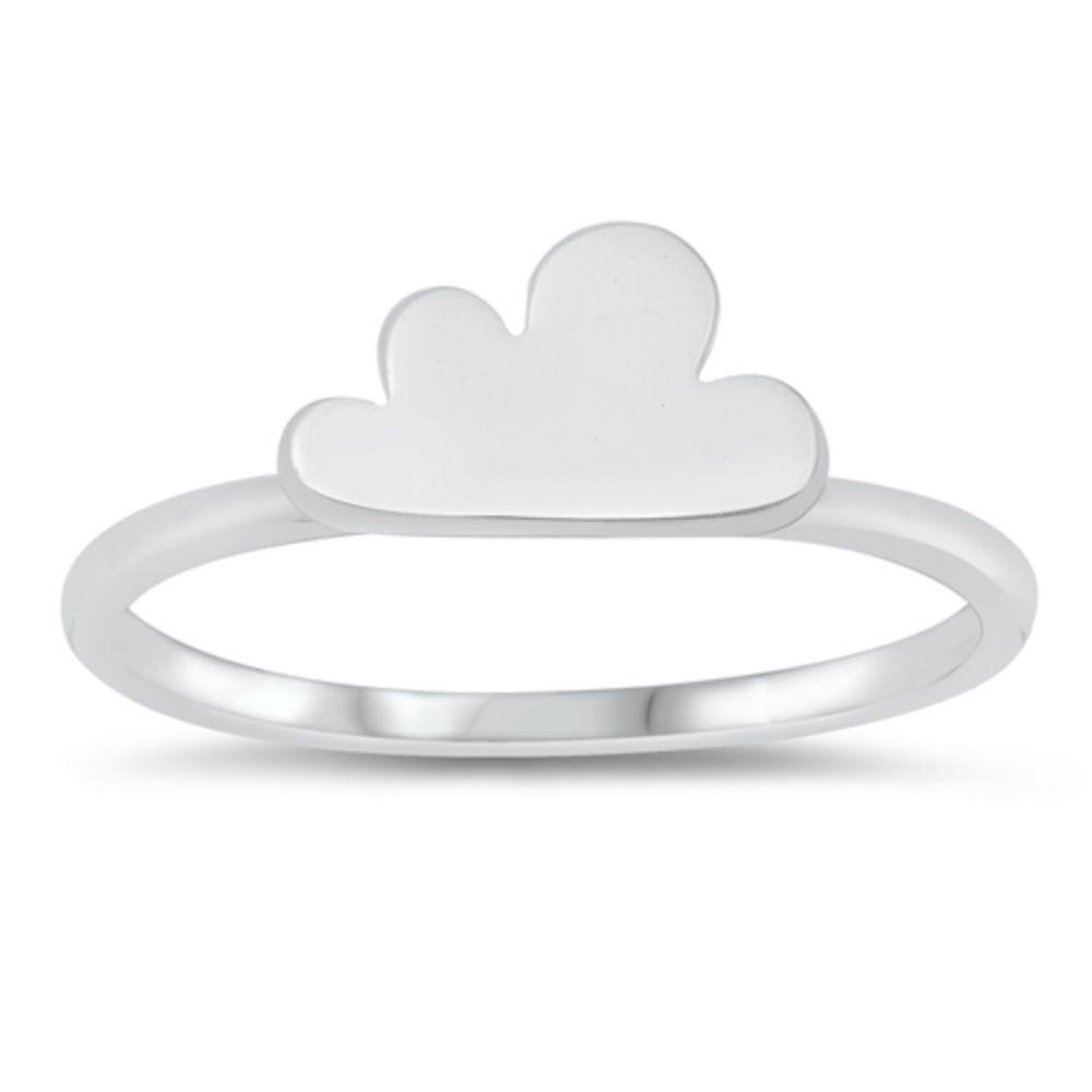 Sterling Silver Oxidized Cloud Ring
