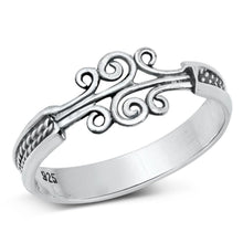 Load image into Gallery viewer, Sterling Silver Oxidized Bali Ring - silverdepot